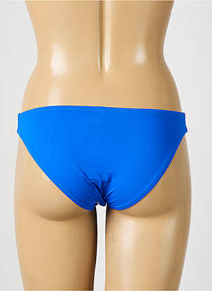 Bas de maillot de bain effet matière satinée culotte bleu ANTIGEL femme