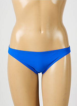 Bas de maillot de bain effet matière satinée culotte bleu ANTIGEL femme