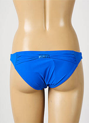 Bas de maillot de bain effet matière satinée culotte bleu ANTIGEL femme