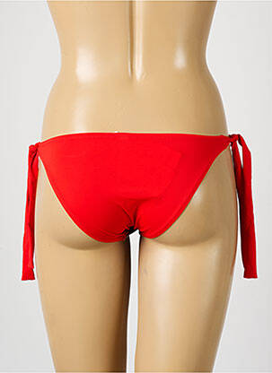 Bas de maillot de bain imprimé fantaisie bikini rouge ANTIGEL femme