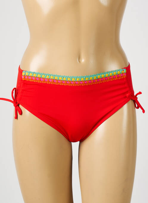 Bas de maillot de bain rouge ANTIGEL pour femme