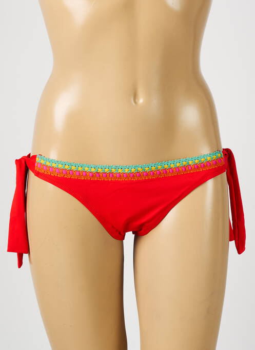 Bas de maillot de bain rouge ANTIGEL pour femme