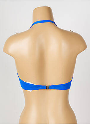 Haut de maillot de bain stretch haut bandeau bleu ANTIGEL femme