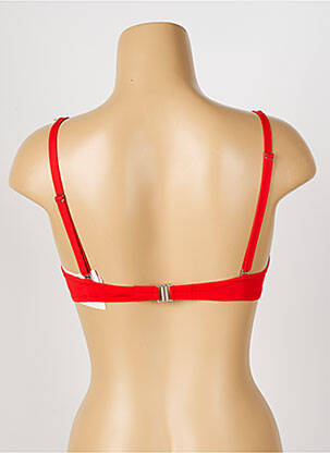 Haut de maillot de bain stretch haut soutien-gorge moulé rouge ANTIGEL femme