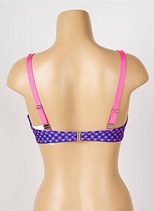 Haut de maillot de bain stretch haut soutien-gorge moulé rose ANTIGEL femme