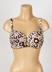 Haut de maillot de bain marron ANTIGEL pour femme seconde vue