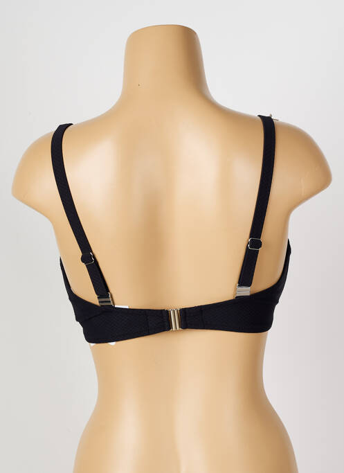 Haut de maillot de bain stretch haut soutien-gorge moulé noir ANTIGEL femme