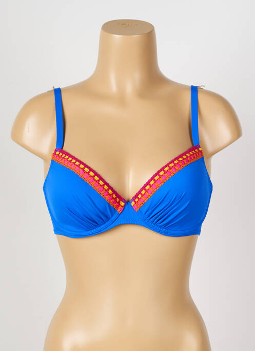 Haut de maillot de bain bleu ANTIGEL pour femme