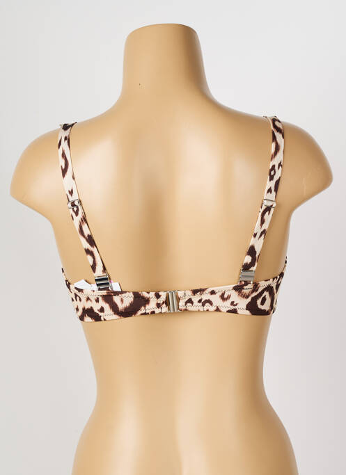 Haut de maillot de bain marron ANTIGEL pour femme