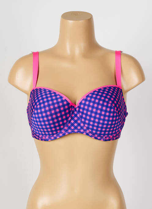 Haut de maillot de bain rose ANTIGEL pour femme