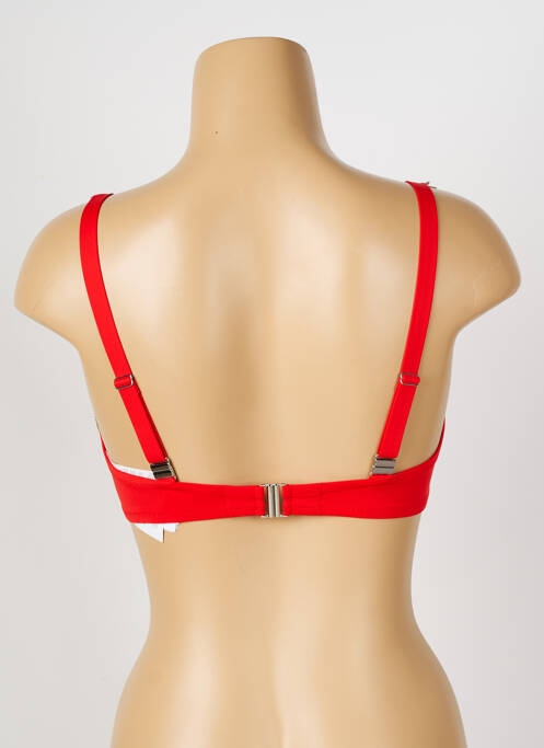 Haut de maillot de bain rouge ANTIGEL pour femme