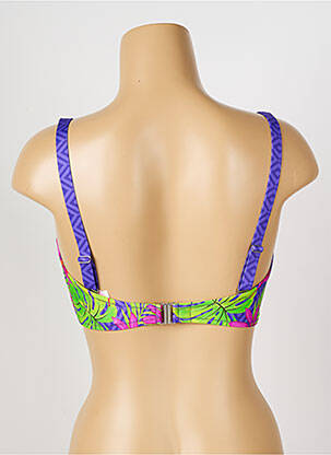 Haut de maillot de bain stretch haut bandeau violet ANTIGEL femme