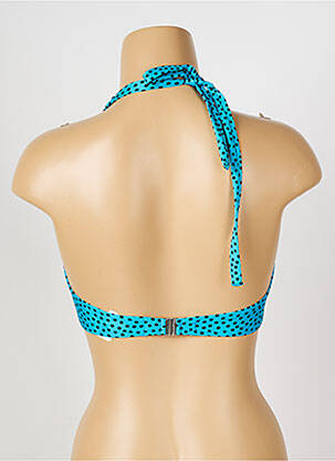 Haut de maillot de bain stretch haut soutien-gorge emboitant bleu ANTIGEL femme