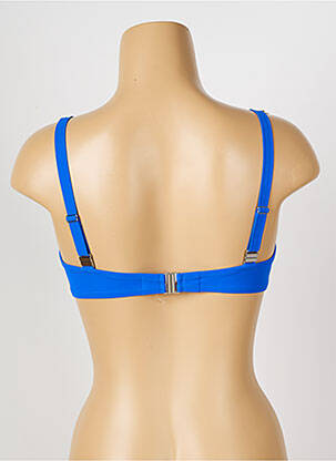 Haut de maillot de bain stretch haut soutien-gorge emboitant bleu ANTIGEL femme
