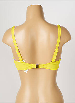 Haut de maillot de bain stretch haut soutien-gorge emboitant jaune ANTIGEL femme