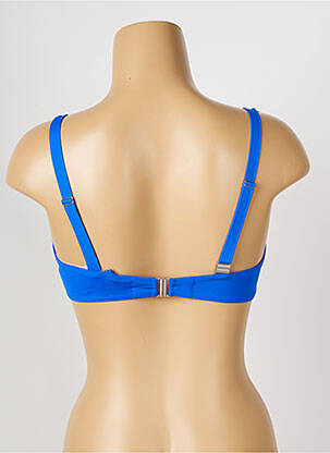 Haut de maillot de bain stretch haut soutien-gorge emboitant bleu ANTIGEL femme