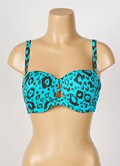 Haut de maillot de bain bleu ANTIGEL pour femme seconde vue