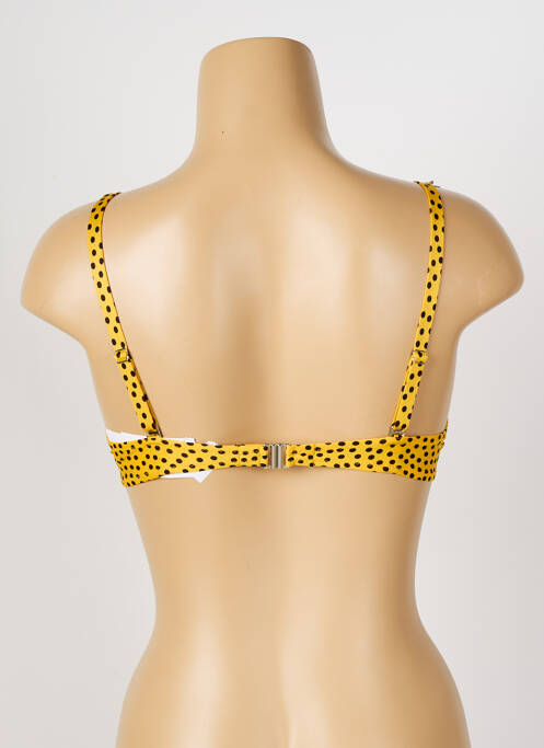 Haut de maillot de bain jaune ANTIGEL pour femme