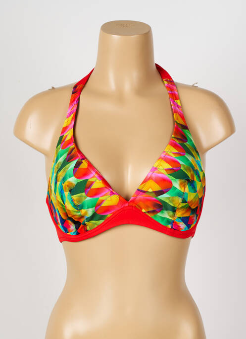 Haut de maillot de bain rouge ANTIGEL pour femme