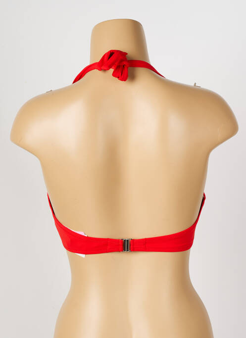 Haut de maillot de bain rouge ANTIGEL pour femme