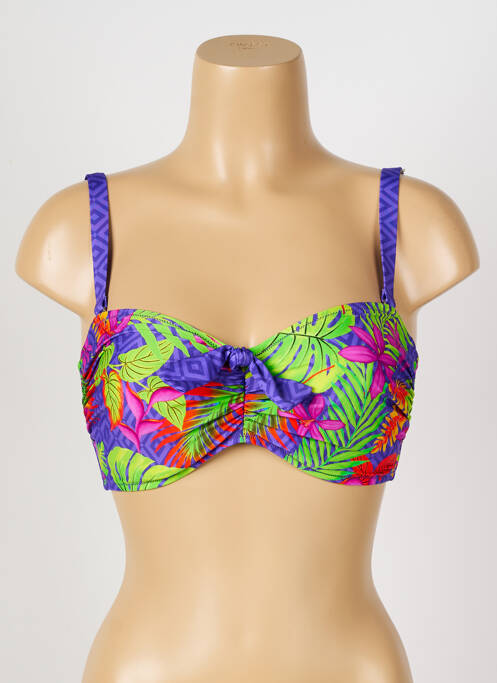 Haut de maillot de bain violet ANTIGEL pour femme