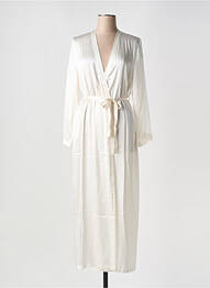 Déshabillé manches longues blanc MARJOLAINE femme