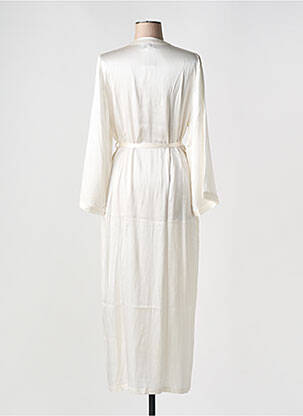 Déshabillé manches longues blanc MARJOLAINE femme