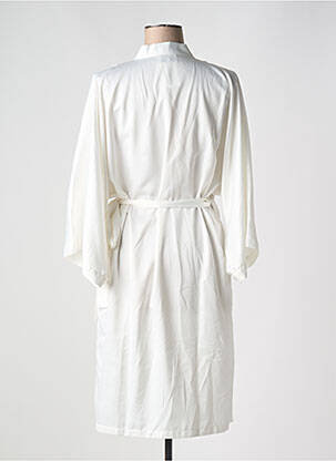 Déshabillé manches longues blanc MARJOLAINE femme