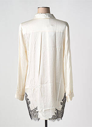Chemise de nuit manches longues blanc MARJOLAINE femme