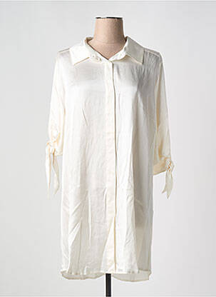 Chemise de nuit manches longues blanc MARJOLAINE femme