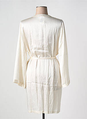 Déshabillé manches longues blanc MARJOLAINE femme