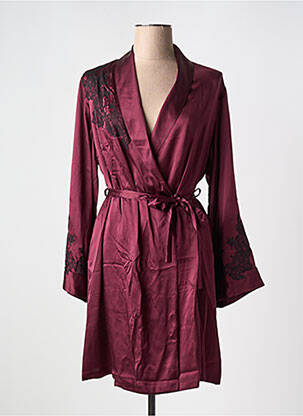 Déshabillé manches longues violet MARJOLAINE femme