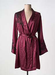 Déshabillé manches longues violet MARJOLAINE femme