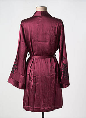 Déshabillé manches longues violet MARJOLAINE femme