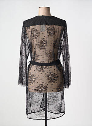 Déshabillé légère et transparente noir MARJOLAINE femme