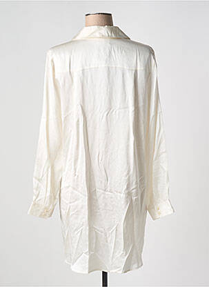 Chemise de nuit manches longues blanc MARJOLAINE femme