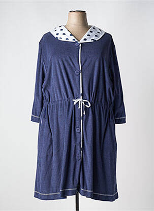 Chemise de nuit manches longues bleu REGENCE femme