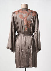 Déshabillé marron MARJOLAINE pour femme seconde vue