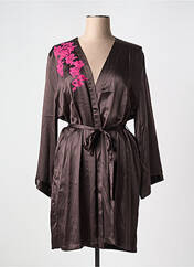 Déshabillé marron MARJOLAINE pour femme seconde vue