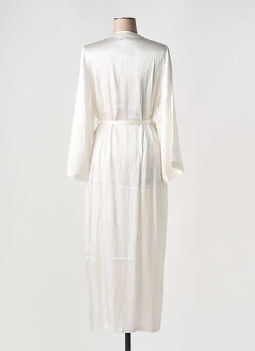 Déshabillé manches longues blanc MARJOLAINE femme