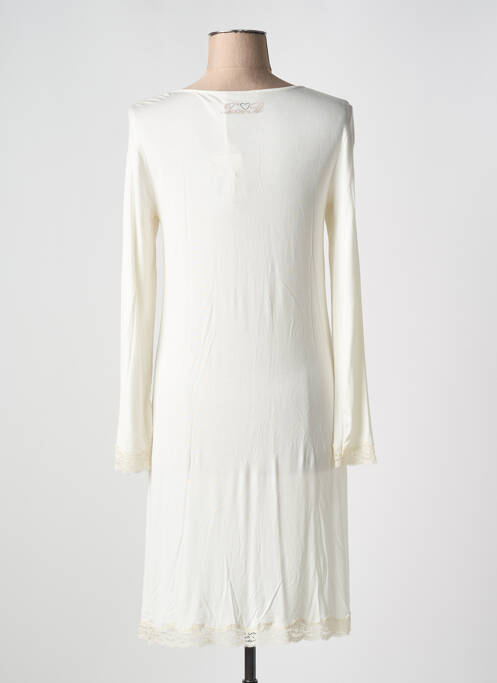Chemise de nuit manches longues blanc TWIN-SET SIMONA BARBIERI femme