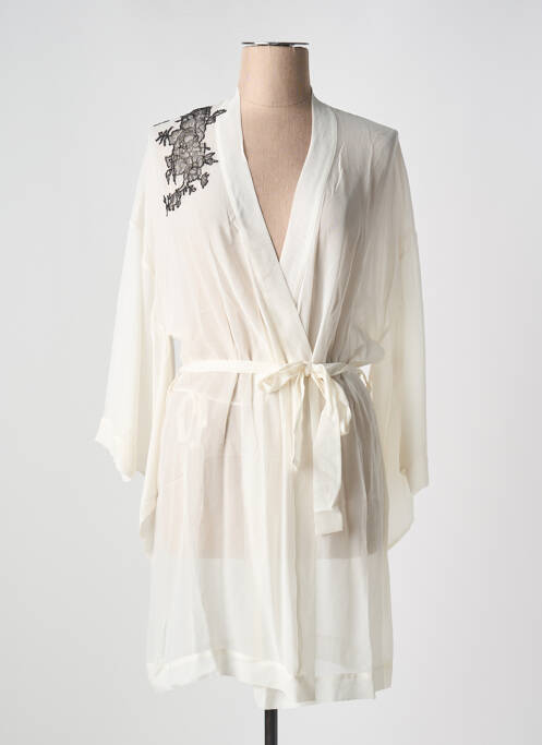 Déshabillé blanc MARJOLAINE pour femme