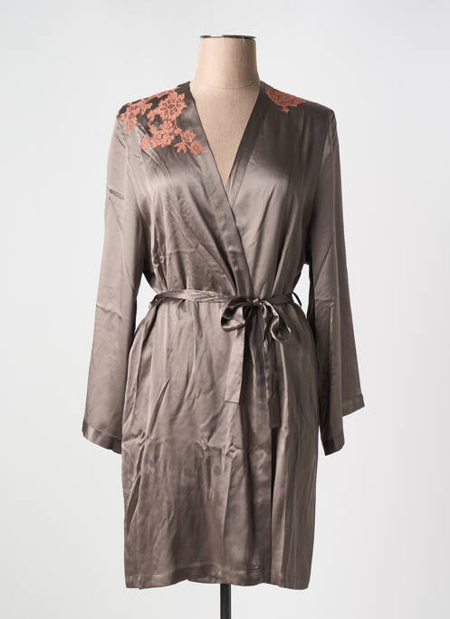 Déshabillé marron MARJOLAINE pour femme
