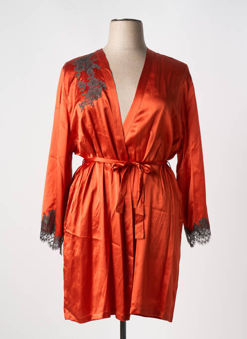 Déshabillé orange MARJOLAINE pour femme
