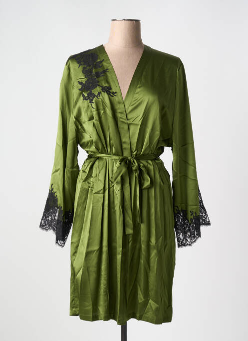Déshabillé vert MARJOLAINE pour femme