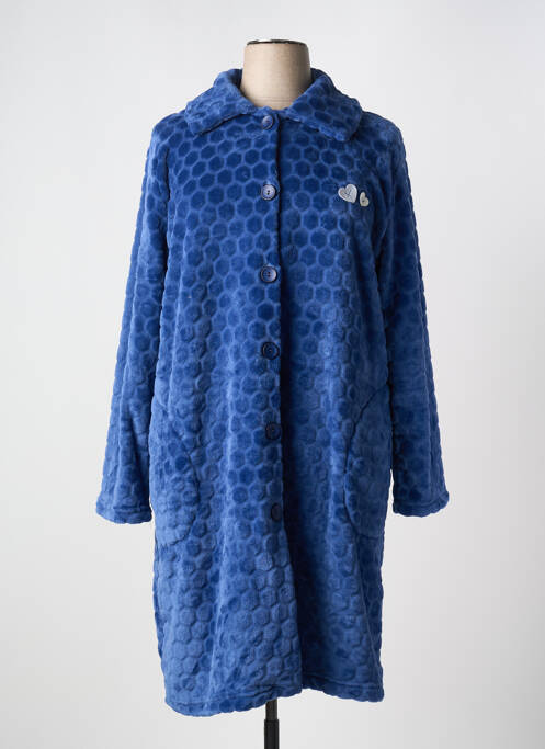 Robe de chambre bleu MASSANA pour femme