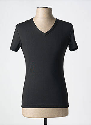 T-shirt stretch manches courtes noir OLAF BENZ homme