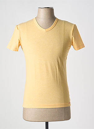 T-shirt stretch manches courtes jaune OLAF BENZ homme