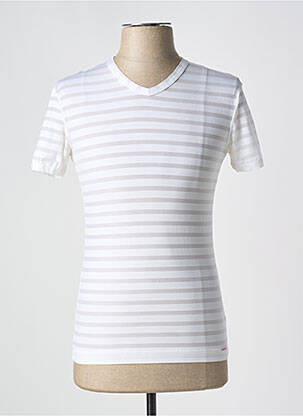 T-shirt stretch manches courtes beige OLAF BENZ homme