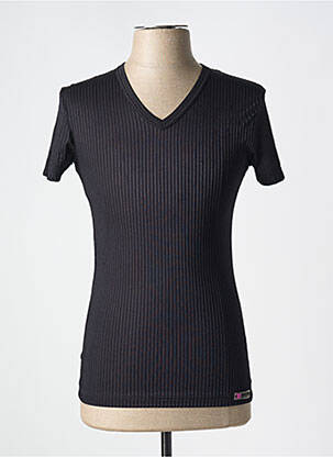 T-shirt stretch manches courtes noir MANSTORE homme